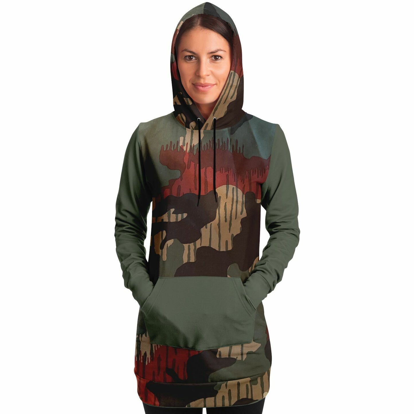 Fashion Longline Hoodie - AOP